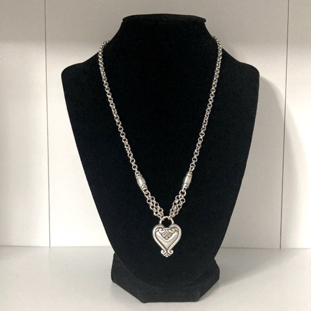 BRIGHTON Blair Reversible Heart Pendant Necklace.
